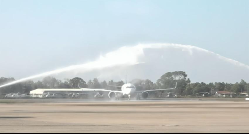 First Flight from Kazakhstan Arrives in SL